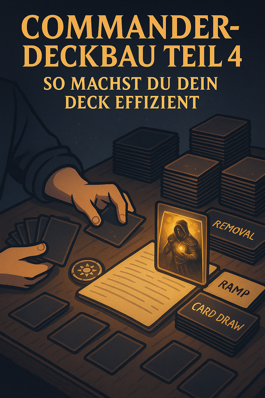 Commander-Deckbau Teil 4 – Magic: The Gathering Deck effizienter machen mit Ramp, Removal und Card Draw.