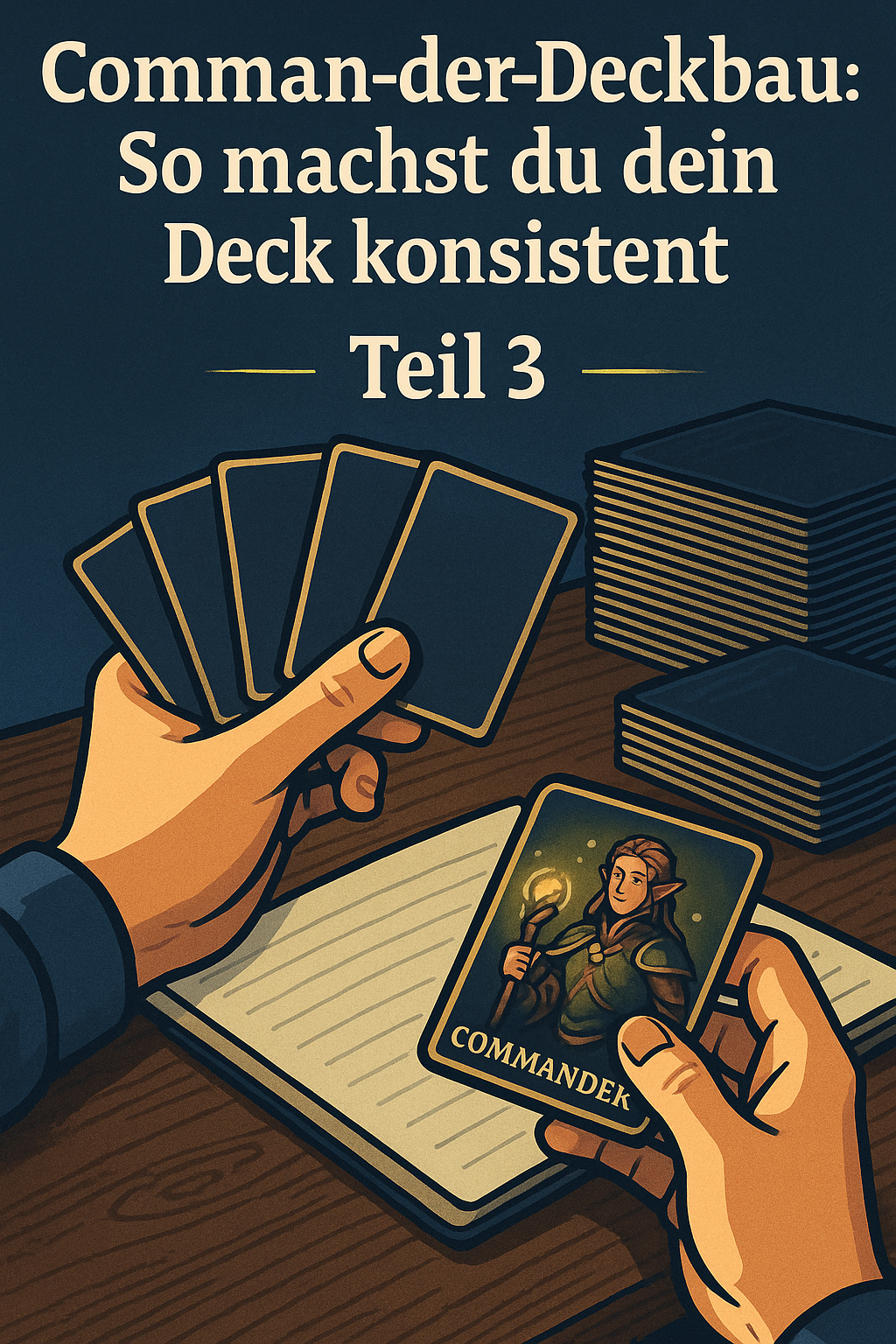 Commander-Deckbau Teil 3 – Magic: The Gathering Deck konsistent machen durch richtige Kartenverteilung.