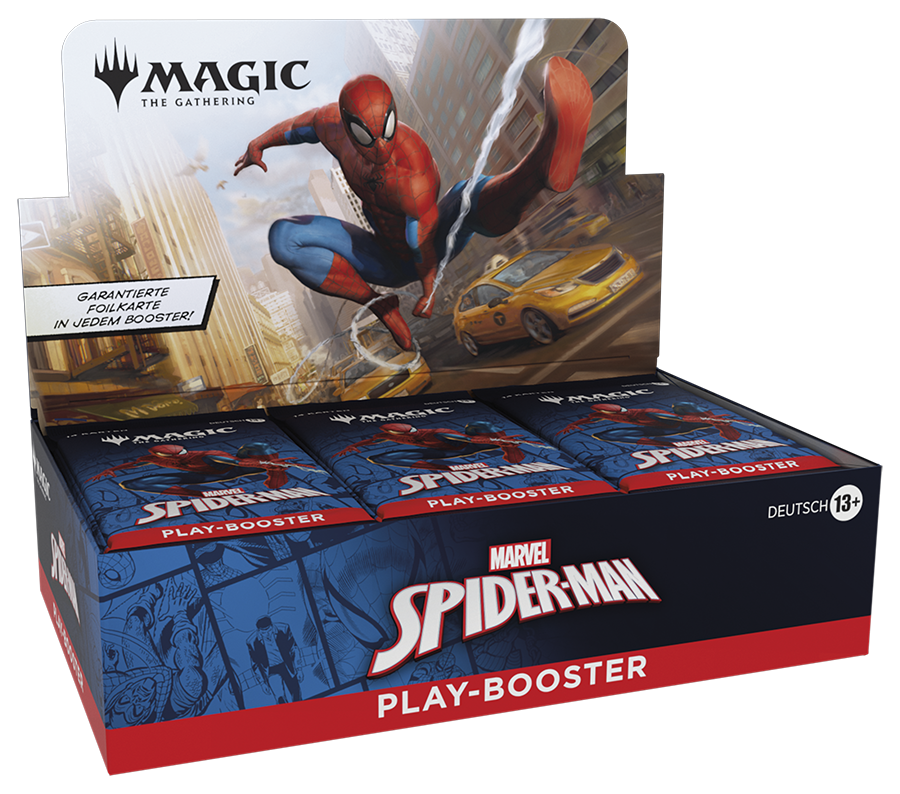 Magic: The Gathering - Jenseits des Multiversums: Marvel´s Spider-Man Play-Booster-Display