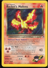 Pokémonkarte Rocket's Moltres 12/132 aus Gym Heroes (2000), Englisch, Holo Rare mit AOG Grading 2.5 – seltene und nostalgische Karte im gebrauchten Zustand.