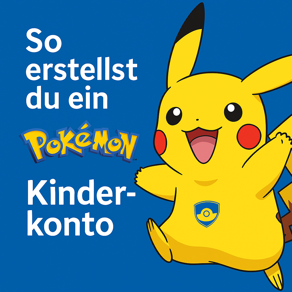 Erstelle dein Kinderkonto bei club.pokemon.com Logo quadratisch
