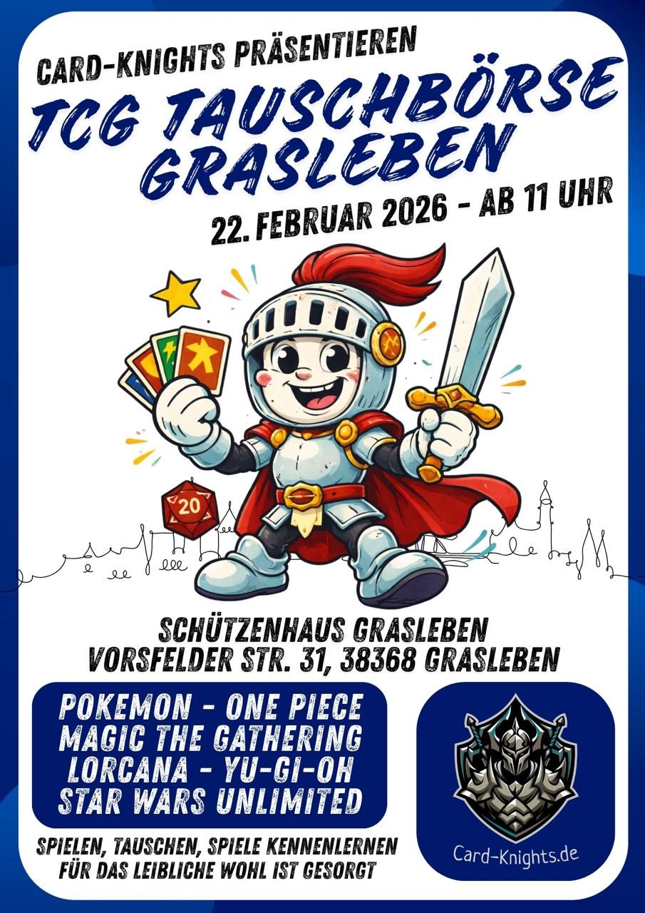 Tauschen, Spielen, Community – der große TCG-Tauschtag in Grasleben