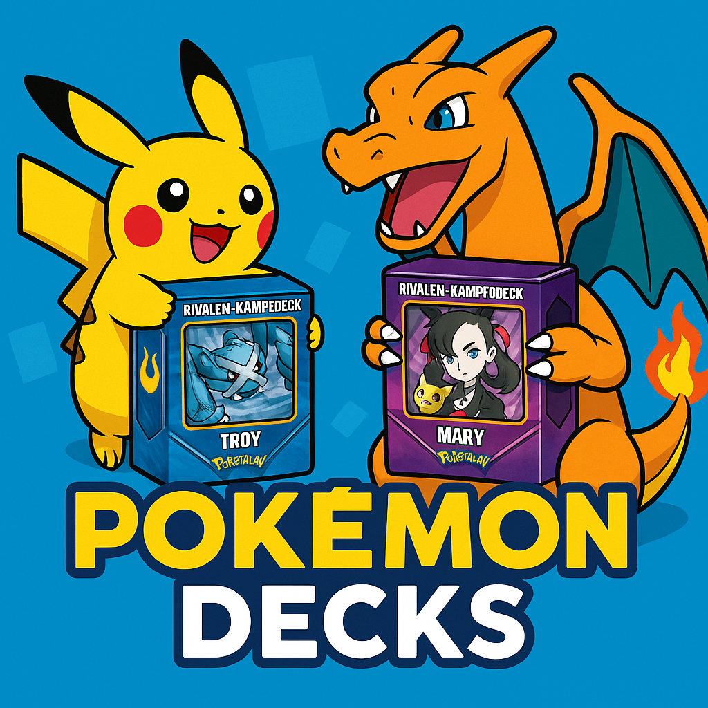 Pokemon spielen selbst mit Mary und Troy Kampfdecks