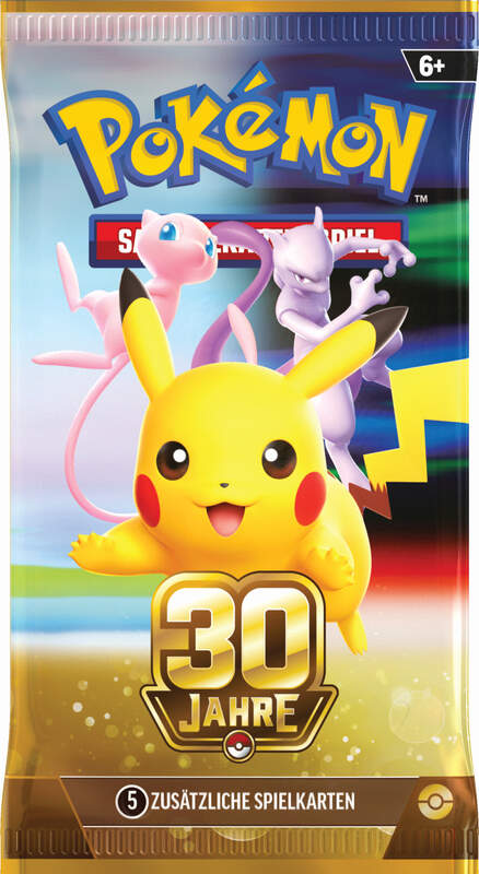 Pokémon Tin-Box 30 Jahre: Nacht mit holografischer Quajutsu-ex Promokarte und vier Boosterpacks der Pokémon-Sammelkartenspiel-Erweiterung 30 Jahre in einer hochwertigen Metallbox