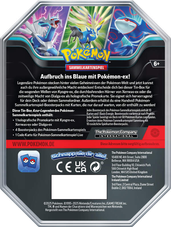 Tin-Box Azur-Legenden: Dialga-ex (Deutsch)