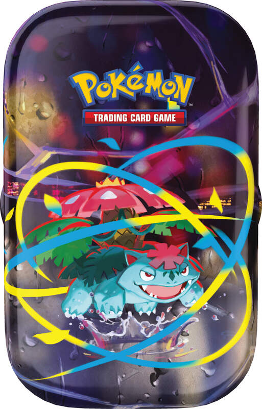 Pokémon Mega-Helden Mini-Tin – Sammelbox mit 2 Boostern, Stickern & Bildkarte im Sammeldesign. Ideal für Sammler und Pokémon-Fans. Bisaflor
