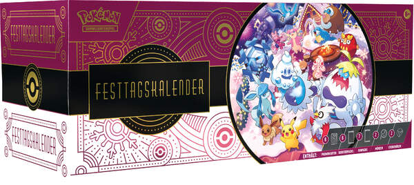 Produktfoto Pokémon Adventskalender 2025 Feiertags-Kalender Deutsch