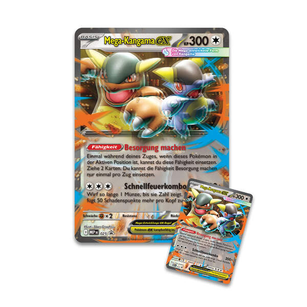 Pokémon TCG Kollektion Mega-Kangama-ex mit Promo, XXL-Karte und 4 Boostern