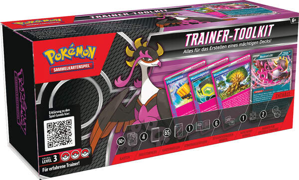 Pokémon TCG Trainer-Toolkit 2025 mit Beatori-ex, 3 ASS-KLASSE-Karten, Boostern und Deckbau-Zubehör