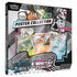 Verpackung der Pokémon Unova Poster Collection mit Poster im Unova-Stil, drei Promokarten und Boostern aus Scarlet & Violet 10.5 – Black Bolt & White Flare. Darstellung ikonischer Pokémon der Region.