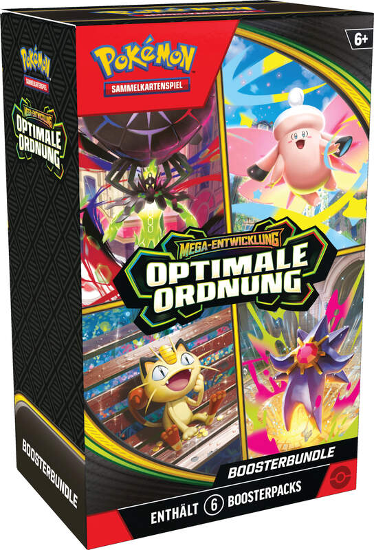Pokémon ME03 Boosterbundle Mega-Entwicklung Optimale Ordnung mit sechs Boostern