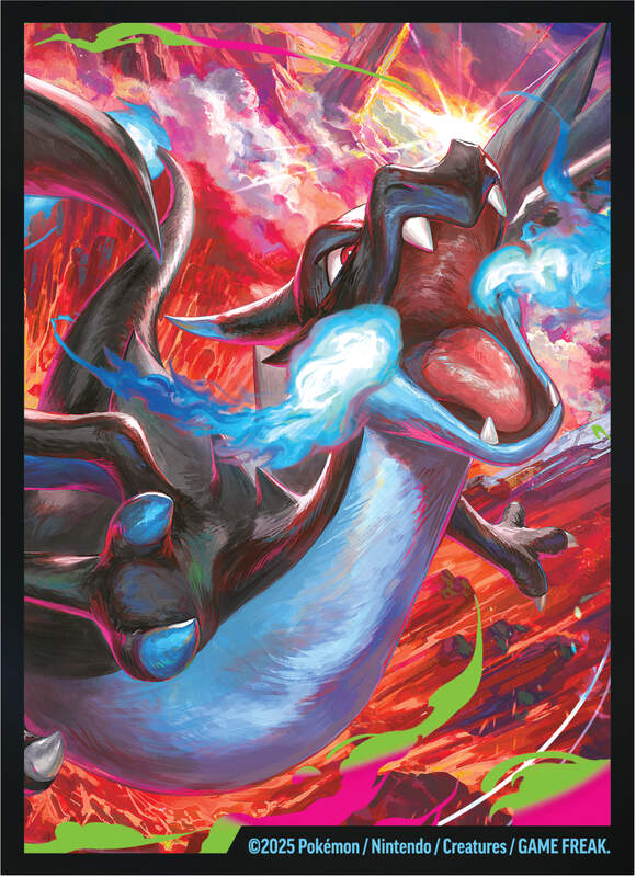Pokémon TCG Ultra-Premium-Kollektion Mega-Glurak X-ex mit 18 Boostern, Promokarten und exklusivem Zubehör Sleeves