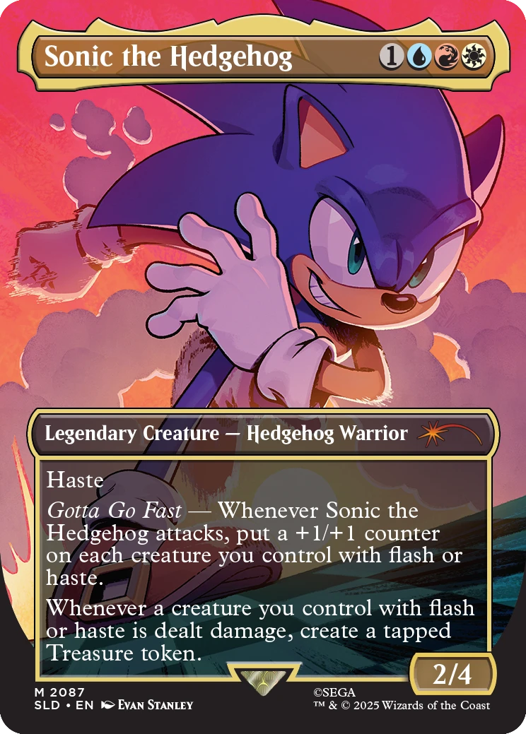 Secret Lair x Sonic: Friends & Foes – Non-Foil Edition (Foil-EN) mit 7 exklusiven Sonic-Karten - Sonic the Hedgehog