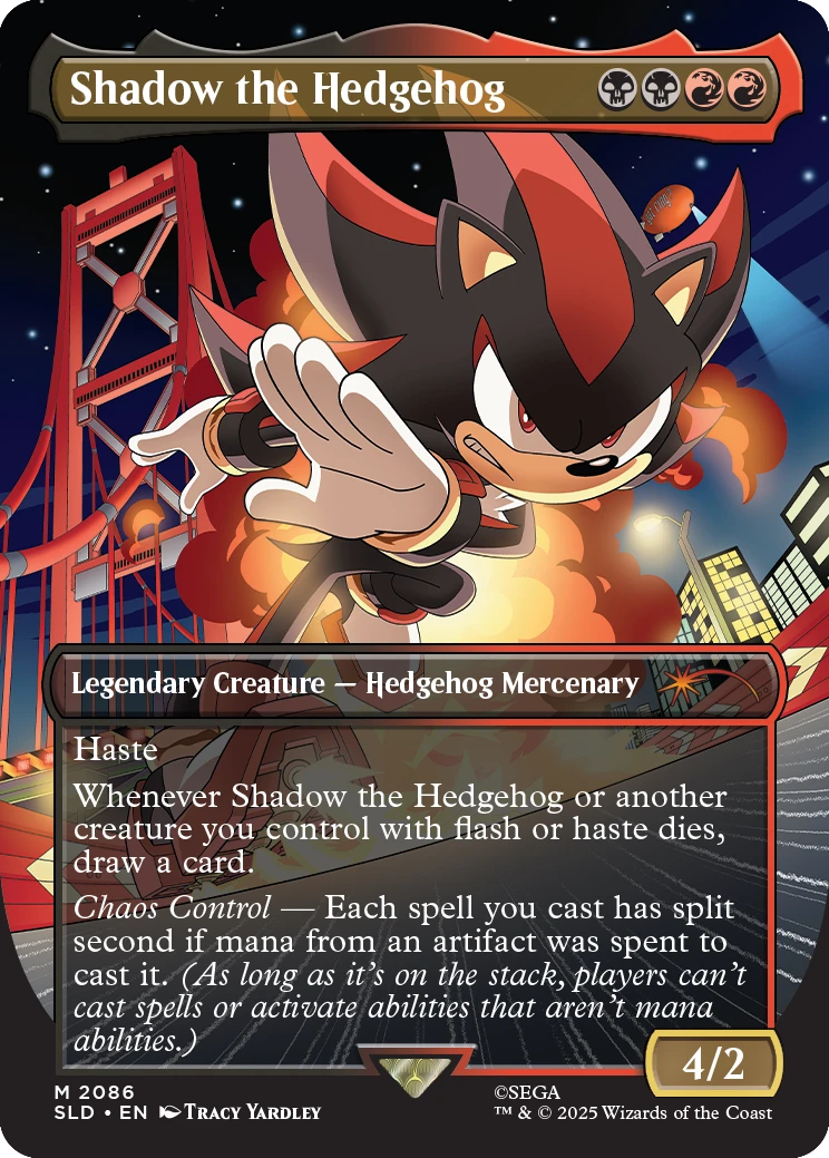 Secret Lair x Sonic: Friends & Foes – Non-Foil Edition (EN) mit 7 exklusiven Sonic-Karten Shadow the Hedgehog