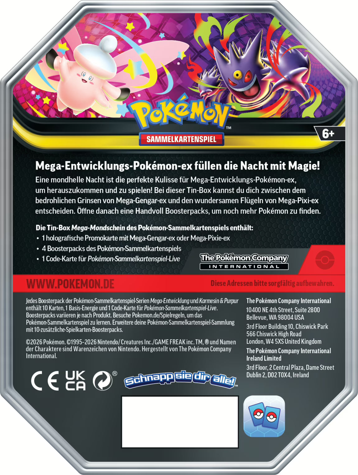 Pokemon - Mega Pixi EX Tin (DE)