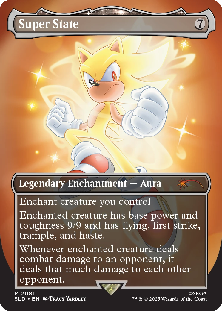 Secret Lair x Sonic: Friends & Foes – Non-Foil Edition (Foil-EN) mit 7 exklusiven Sonic-Karten - Super State