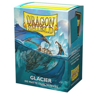 Dragon Shield Dual Matte Sleeves – Glacier – 100 Kartenhüllen Card-Knights Farbe