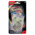 Pokémon Phantasmal Flames Checklane Blister mit Cottonee Promo, Boosterpack und Spielmünze in englischer Version.