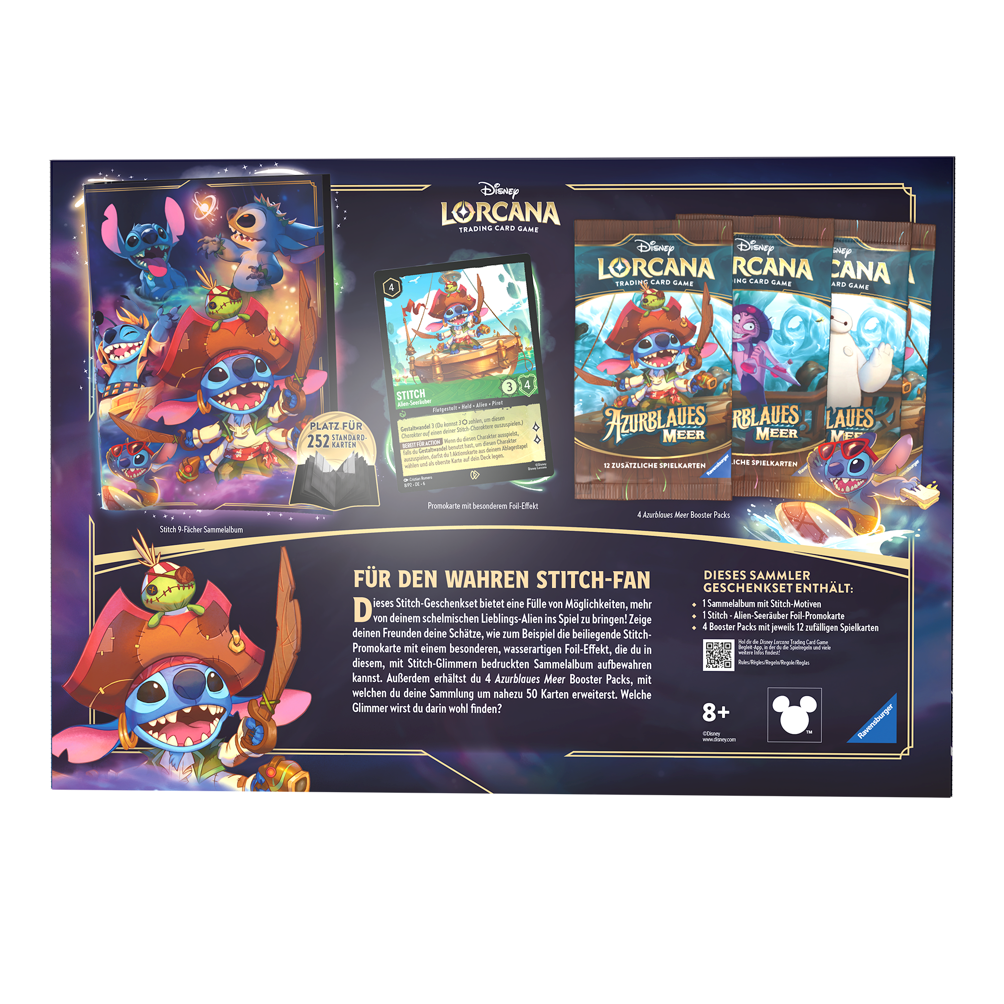 Disney Lorcana: Azurblaues Meer - Stitch Sammler Geschenk Set (DE)