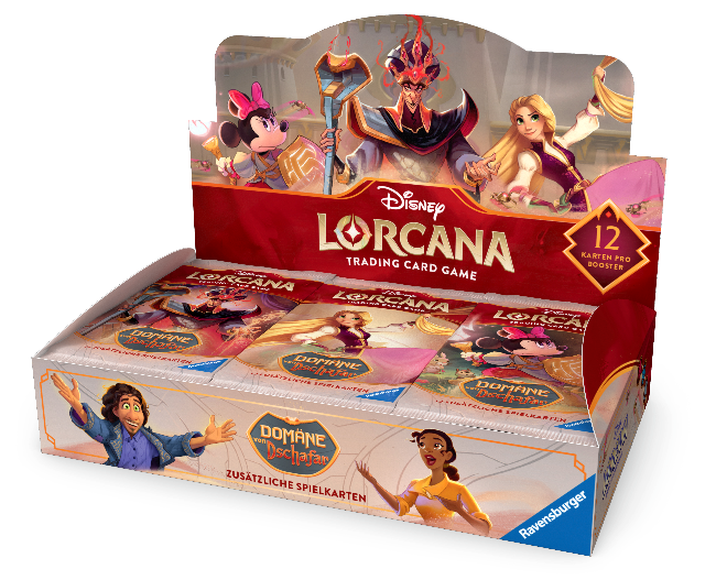 Disney Lorcana Display – Domäne von Dschafar – Vorderansicht der 24 Boosterbox