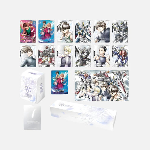 Gundam Card Game PB-01 Premium Accessory Set Gundam Wing mit Sleeves Playmat und Karten