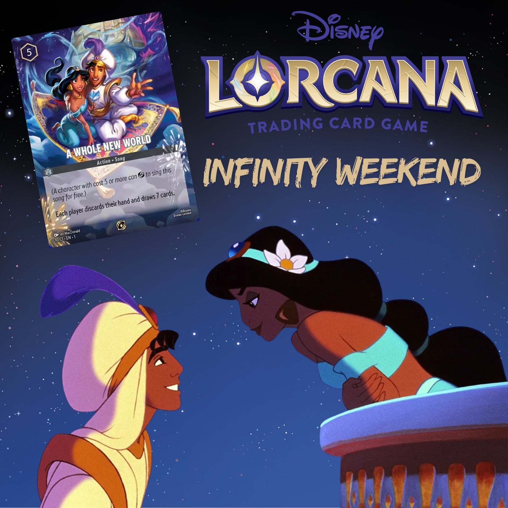 Disney Lorcana Infinity Weekend a whole new world