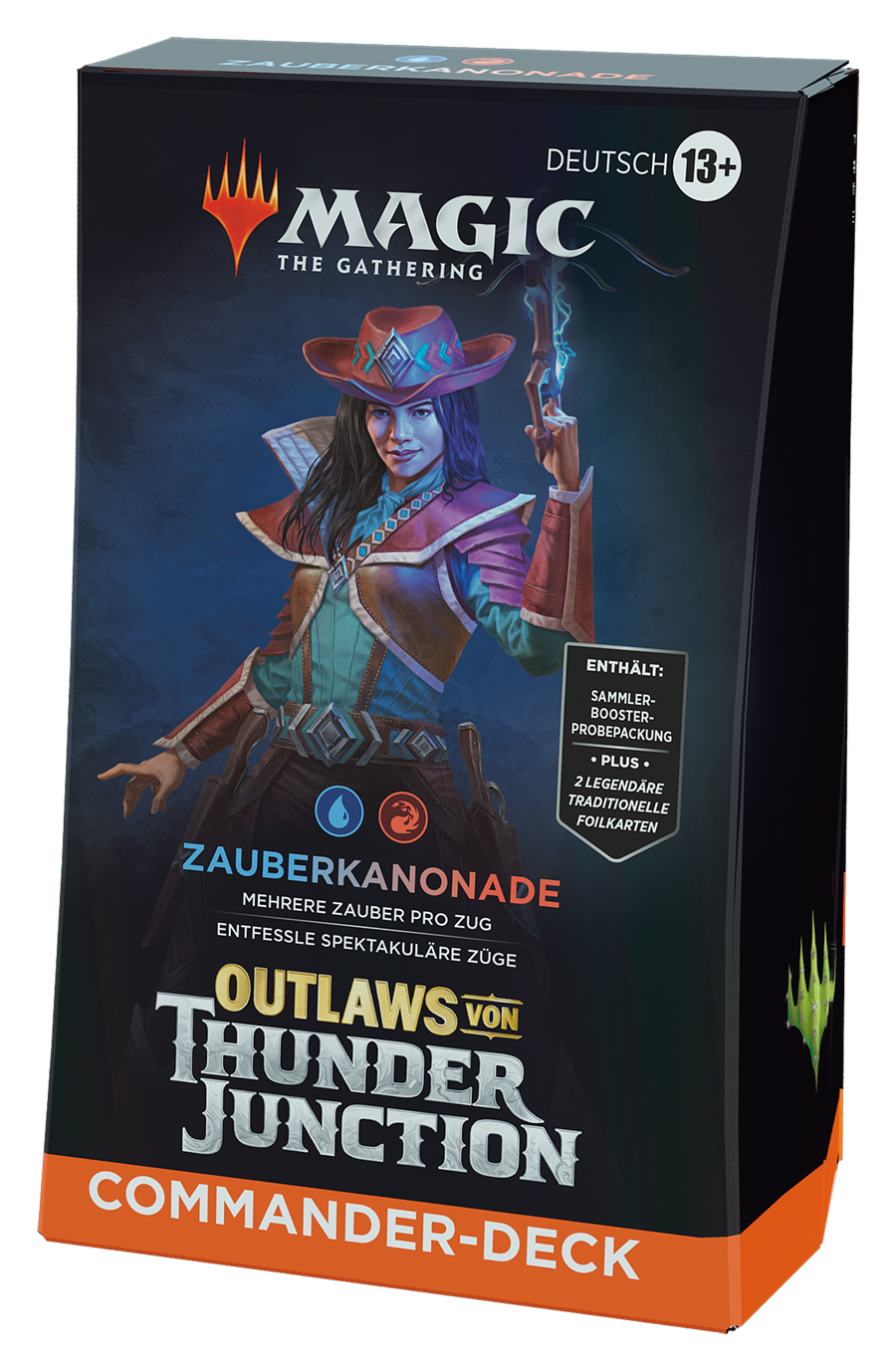 Magic: The Gathering - Outlaws Von Thunder Junction Commander Deck Zauberkanonade