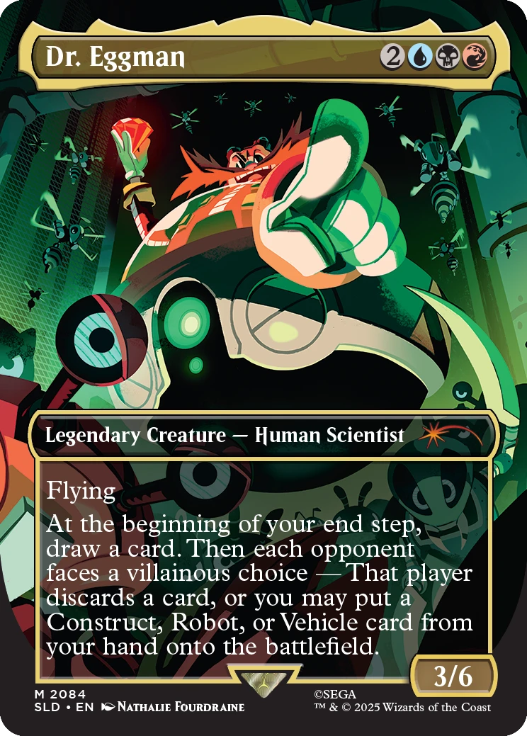 Secret Lair x Sonic: Friends & Foes – Non-Foil Edition (Foil-EN) mit 7 exklusiven Sonic-Karten - Dr. Eggman