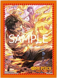 One Piece TCG Kartenhüllen mit Portgas D. Ace – Official Card Sleeves Vol.10 – 70 Stück in Standardgröße für Sammelkartenspiele