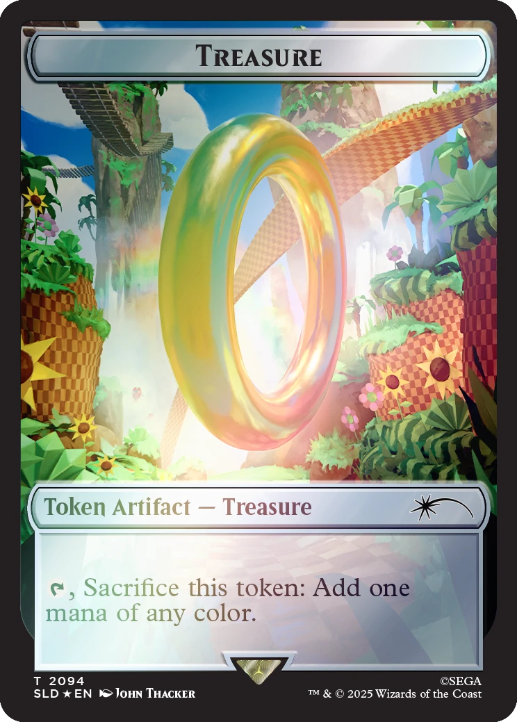 Secret Lair x Sonic: Chasing Adventure – Foil Edition (EN) mit Sol Ring & Magic-Klassikern im Sonic-Design Treasure Token
