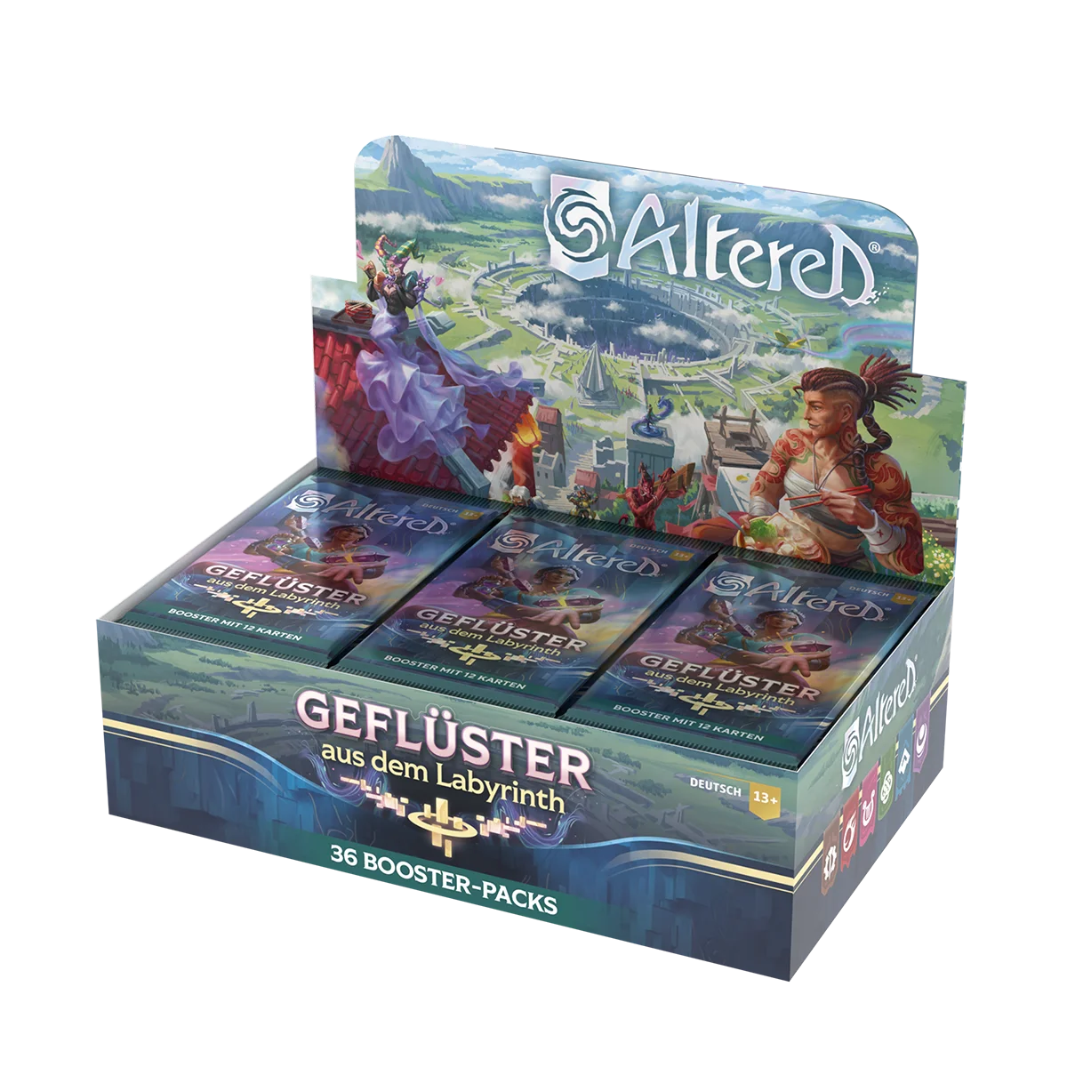 Altered Booster Display – Geflüster aus dem Labyrinth auf Deutsch mit 36 versiegelten Boostern