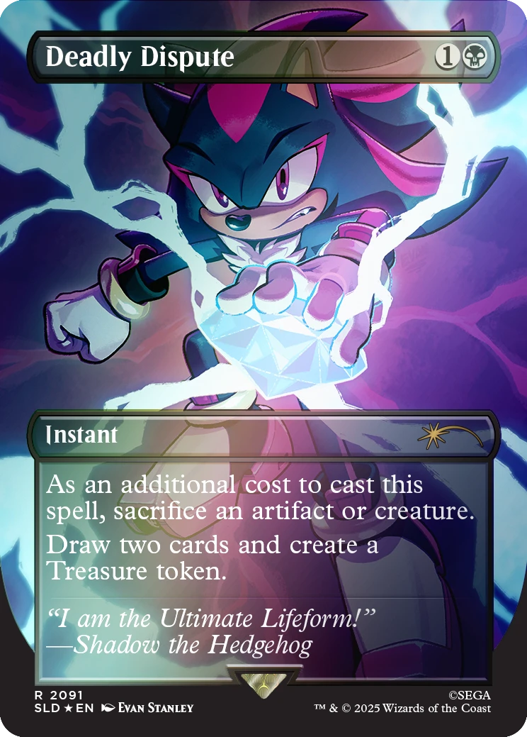 Secret Lair x Sonic: Chasing Adventure – Foil Edition (EN) mit Sol Ring & Magic-Klassikern im Sonic-Design Deadly Dispute