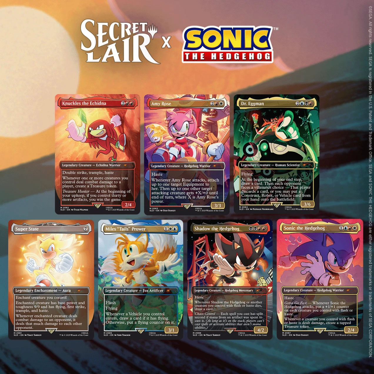 Secret Lair x Sonic: Friends & Foes – Non-Foil Edition (EN) mit 7 exklusiven Sonic-Karten