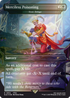 Detailansicht der Kartenillustration mit Final Fantasy-Charakteren im MTG-Stil