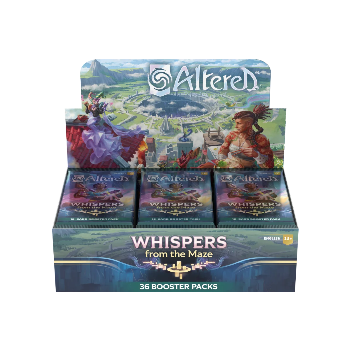 Altered – Whispers from the Maze English Booster Display with 24 sealed packs
