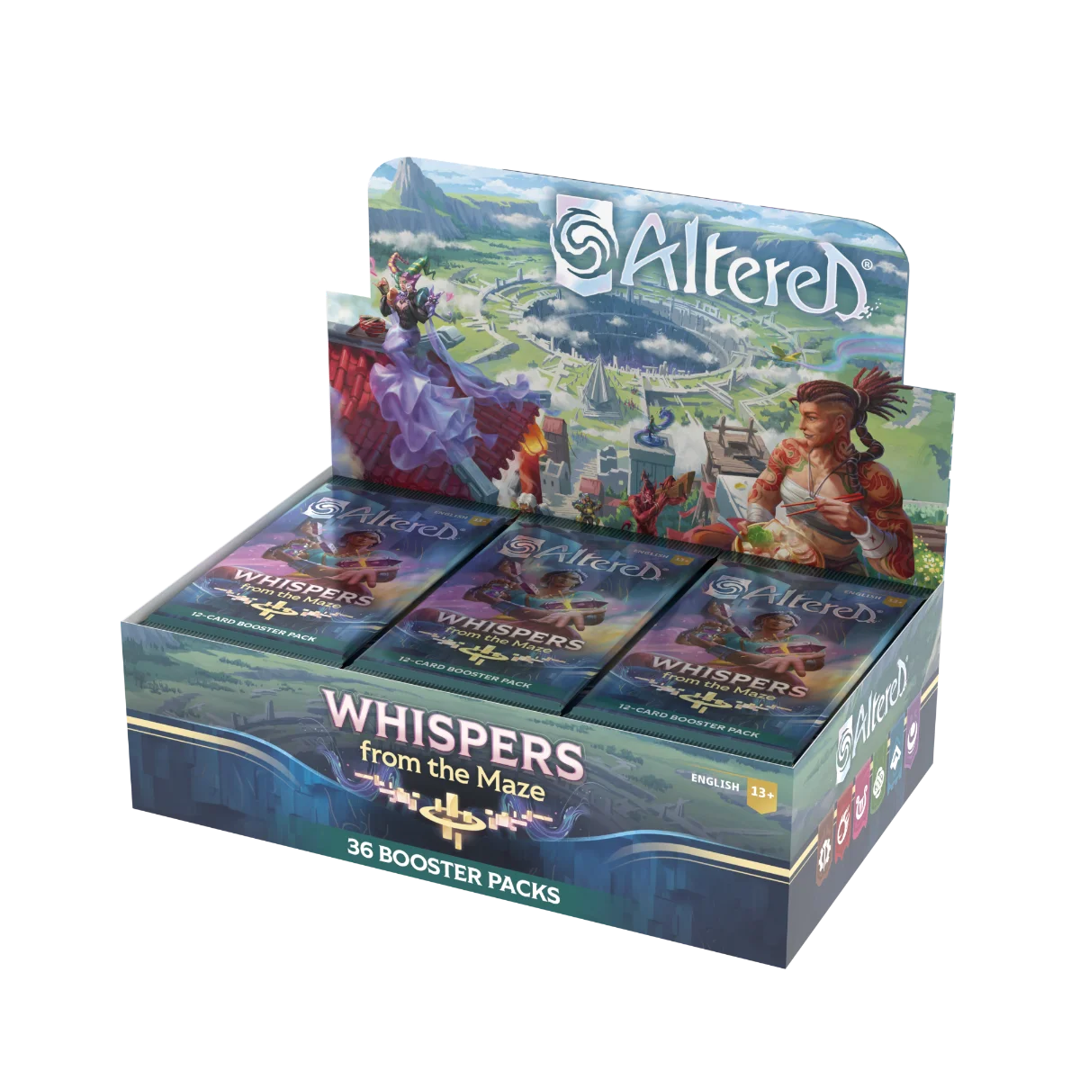 Altered – Whispers from the Maze English Booster Display with 24 sealed packs