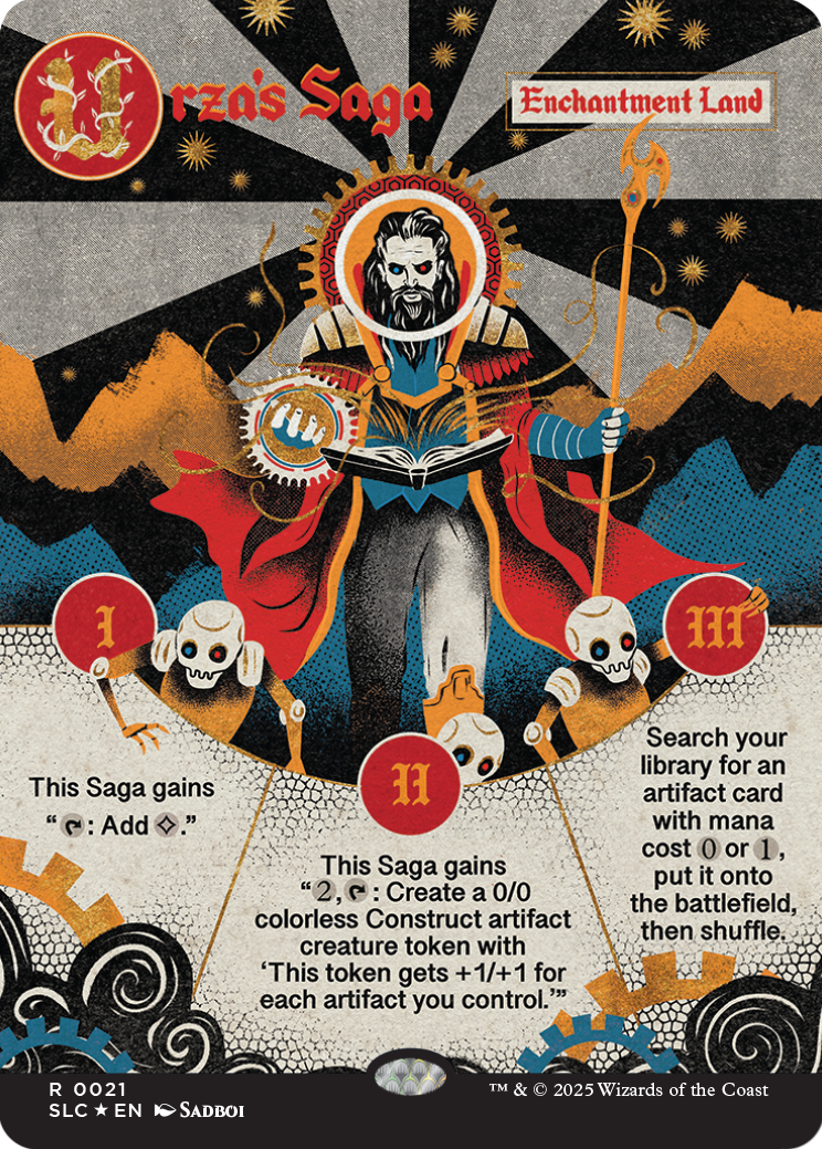 Secret Lair Countdown Kit – 26 einzeln verpackte Premium-MTG-Karten von A bis Z wie Urza’s Saga, Sol Ring und Demonic Consultation. Urzas Saga