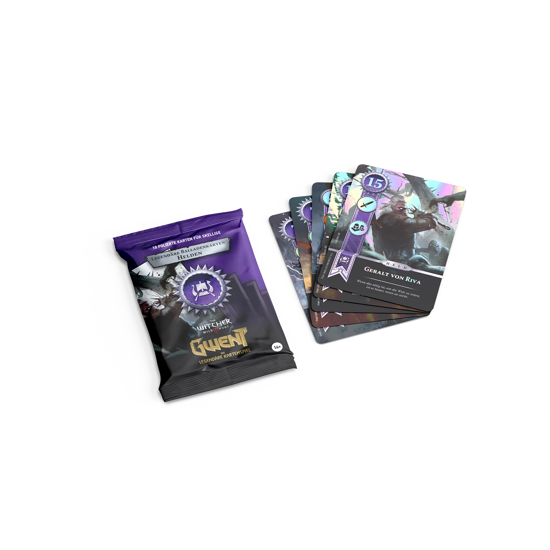 Gwent Balladenkarten Helden Skellige – Premium Foil-Karten