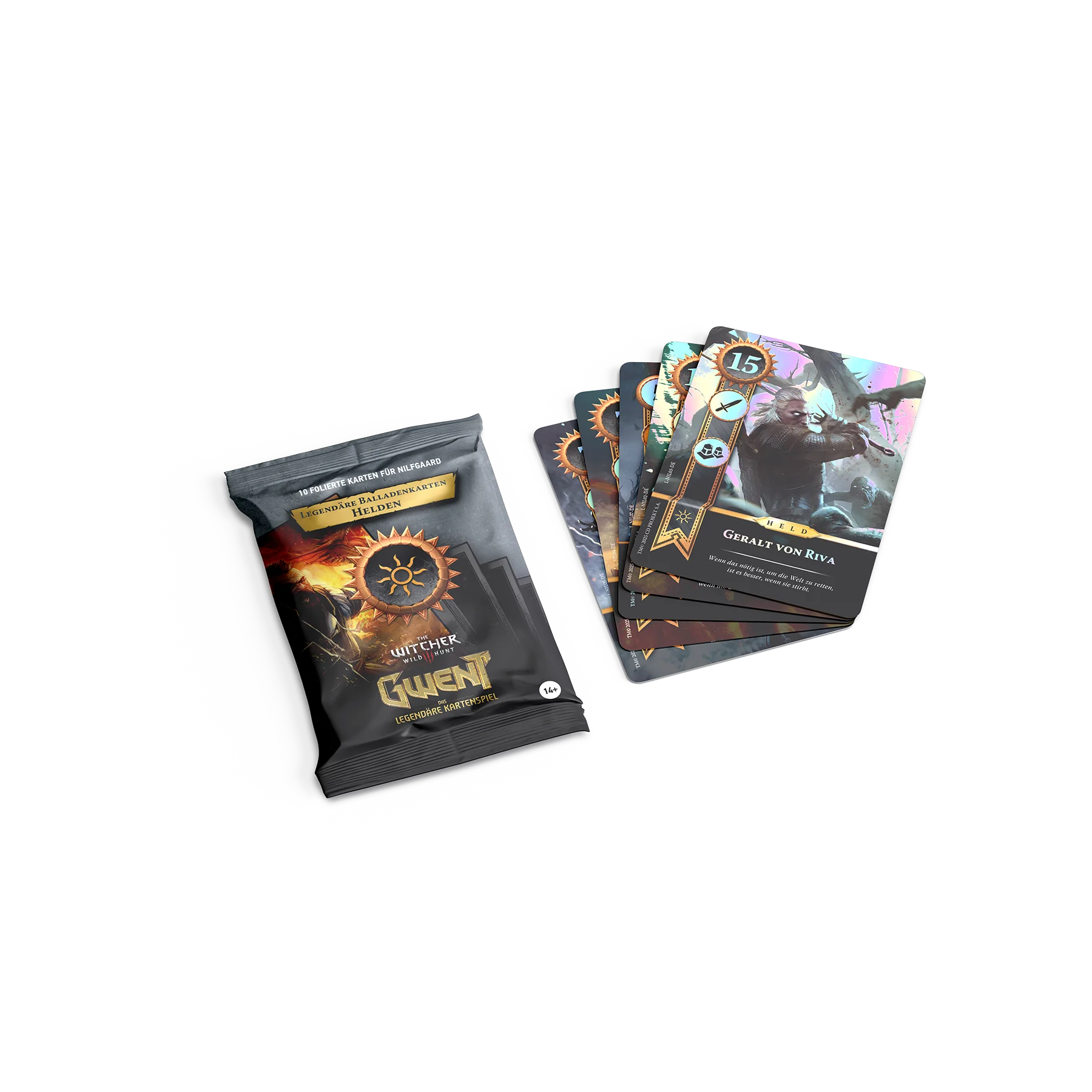 Gwent Balladenkarten Helden Nilfgaard – exklusives Artwork Kartenpack