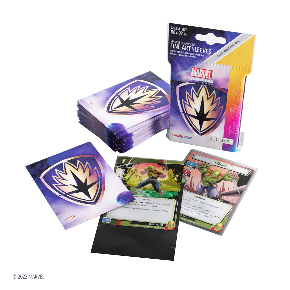 Marvel Champions FINE ART Sleeves – Guardians of the Galaxy Logo (50+1)