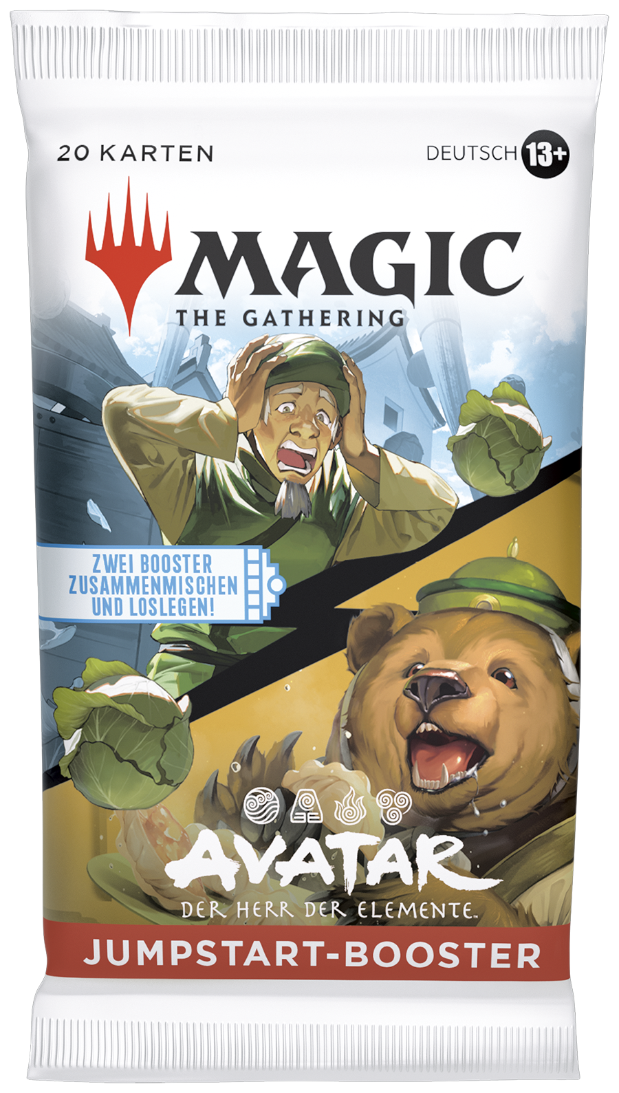 Magic: The Gathering Jumpstart Booster – Avatar: Der Herr der Elemente (Deutsch) mit 20 Karten, sofort spielbereit