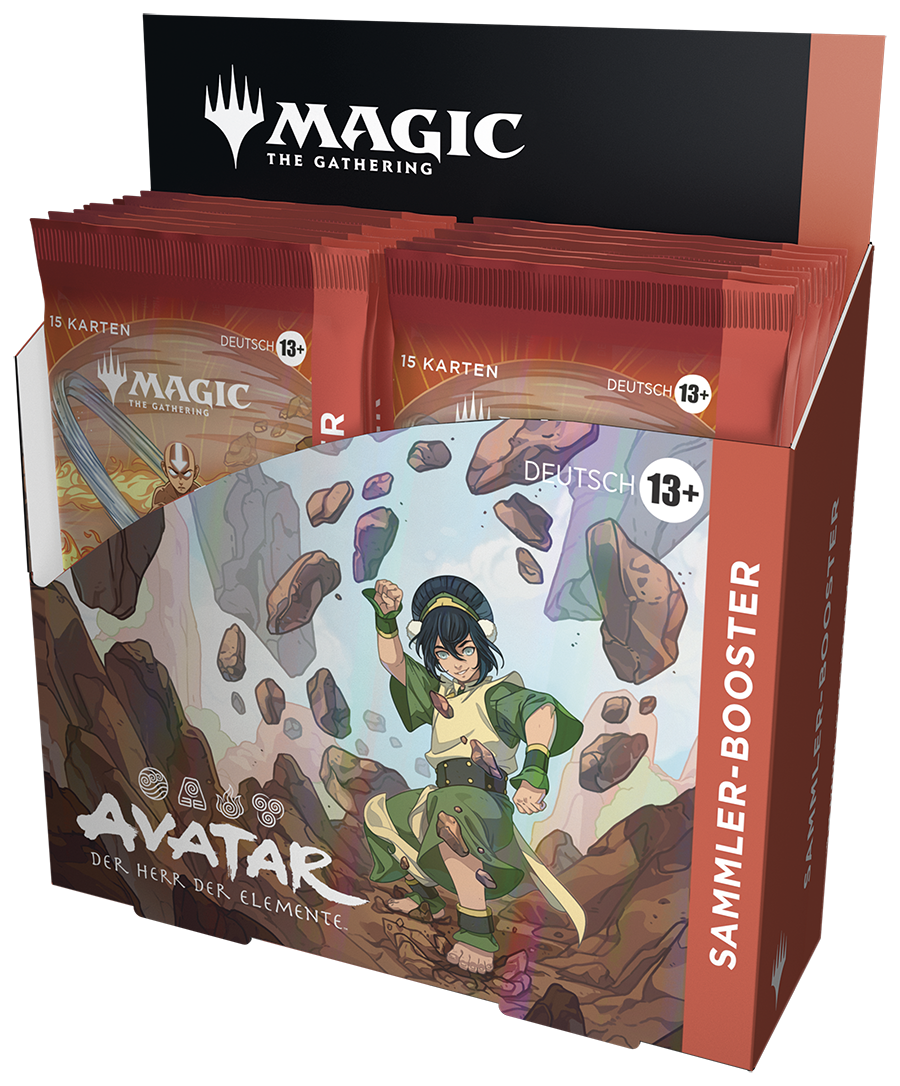 Magic: The Gathering Sammler-Booster Display – Avatar: Der Herr der Elemente (Deutsch) mit 12 Premium-Boostern voller Foils & Spezialkarten