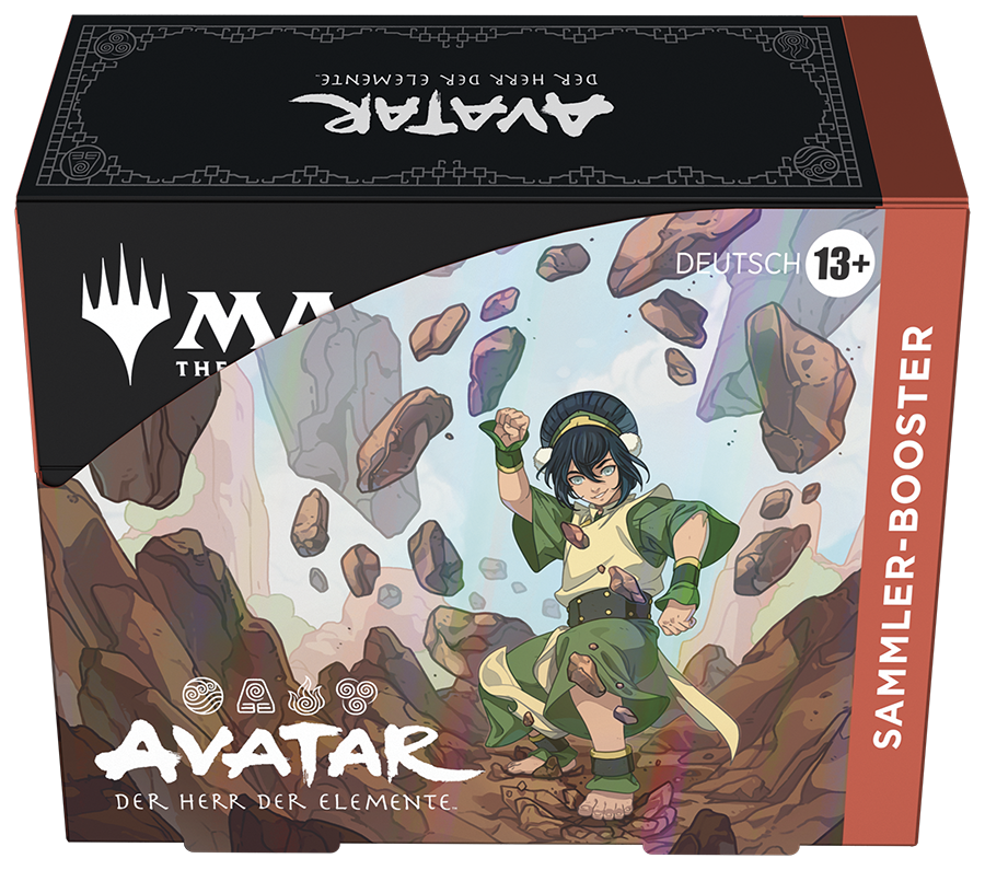 Magic: The Gathering Sammler-Booster Display – Avatar: Der Herr der Elemente (Deutsch) mit 12 Premium-Boostern voller Foils & Spezialkarten
