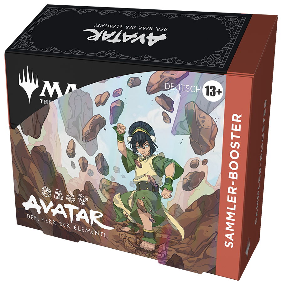 Magic: The Gathering Sammler-Booster Display – Avatar: Der Herr der Elemente (Deutsch) mit 12 Premium-Boostern voller Foils & Spezialkarten