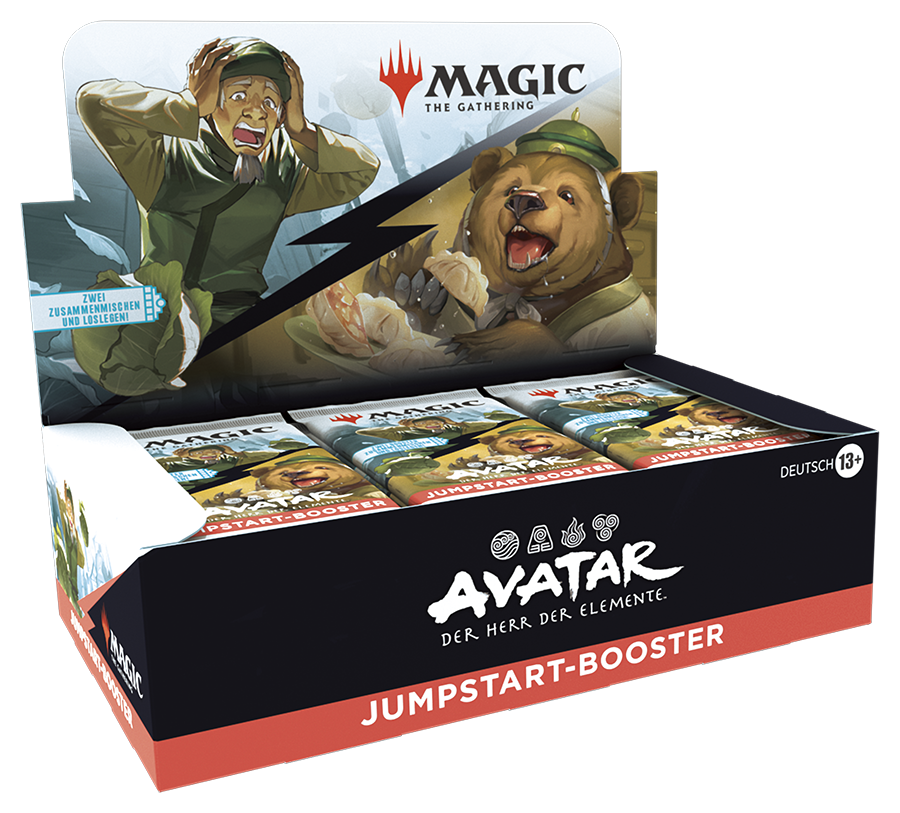 Magic: The Gathering Jumpstart Display – Avatar: Der Herr der Elemente (Deutsch) mit 24 Boostern à 20 Karten