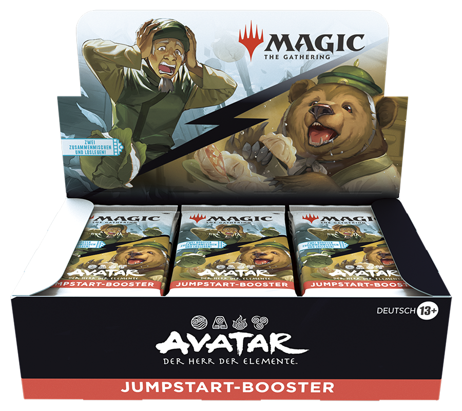 Magic: The Gathering Jumpstart Display – Avatar: Der Herr der Elemente (Deutsch) mit 24 Boostern à 20 Karten