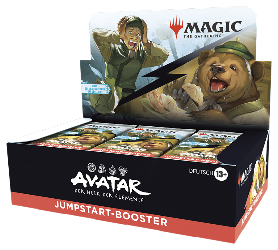 Magic: The Gathering Jumpstart Display – Avatar: Der Herr der Elemente (Deutsch) mit 24 Boostern à 20 Karten