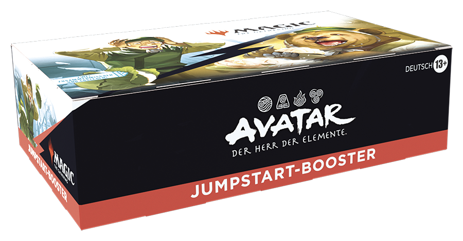 Magic: The Gathering Jumpstart Display – Avatar: Der Herr der Elemente (Deutsch) mit 24 Boostern à 20 Karten