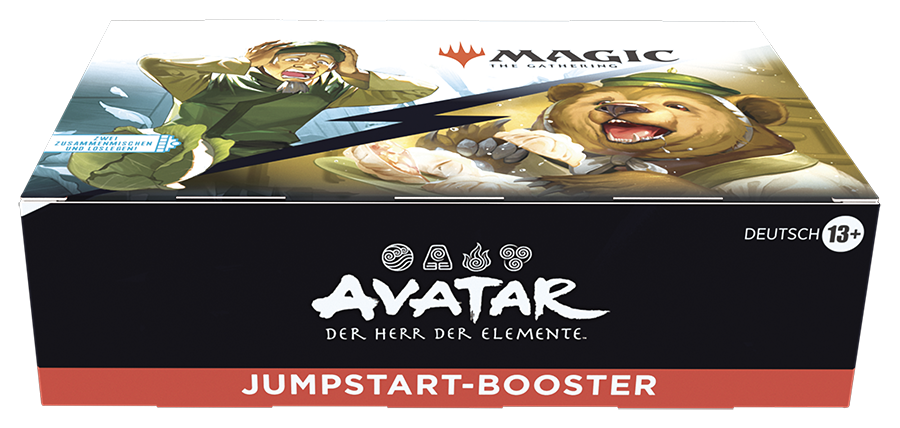 Magic: The Gathering Jumpstart Display – Avatar: Der Herr der Elemente (Deutsch) mit 24 Boostern à 20 Karten