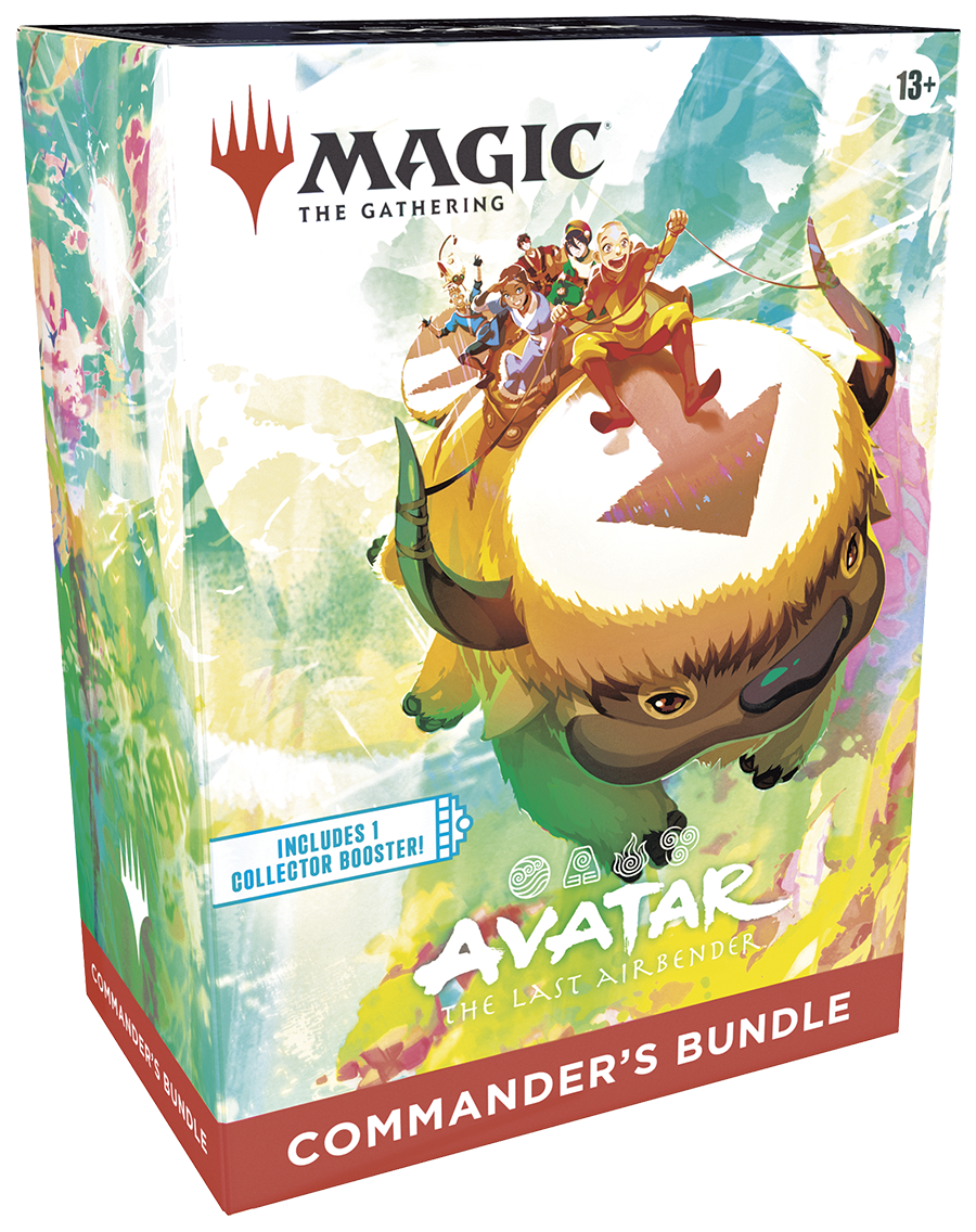 Magic: The Gathering Avatar – Commander’s Bundle (EN) mit Boostern, Foils, Commander-Karten und Zubehör im Avatar-Design